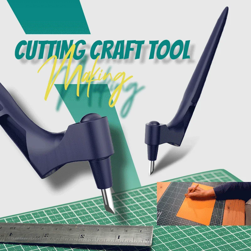 Craft Cutting Pen with 360 Degree Rotating Blade Cutting Mat Stainless Steel Art Carving Crafting Slice for Scrapbooking Stencil
Craft Cutting Pen with 360 Degree Rotating Blade Cutting Mat Stainless Steel Art Carving Crafting Slice for Scrapbooking Stencil
