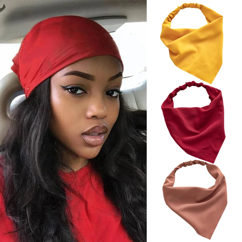 2021 Women Headband Fashion Solid Color Hair Scarfs Office Hair Band Hand Kerchief Female Bandana Accessories 
2021 Women Headband Fashion Solid Color Hair Scarfs Office Hair Band Hand Kerchief Female Bandana Accessories