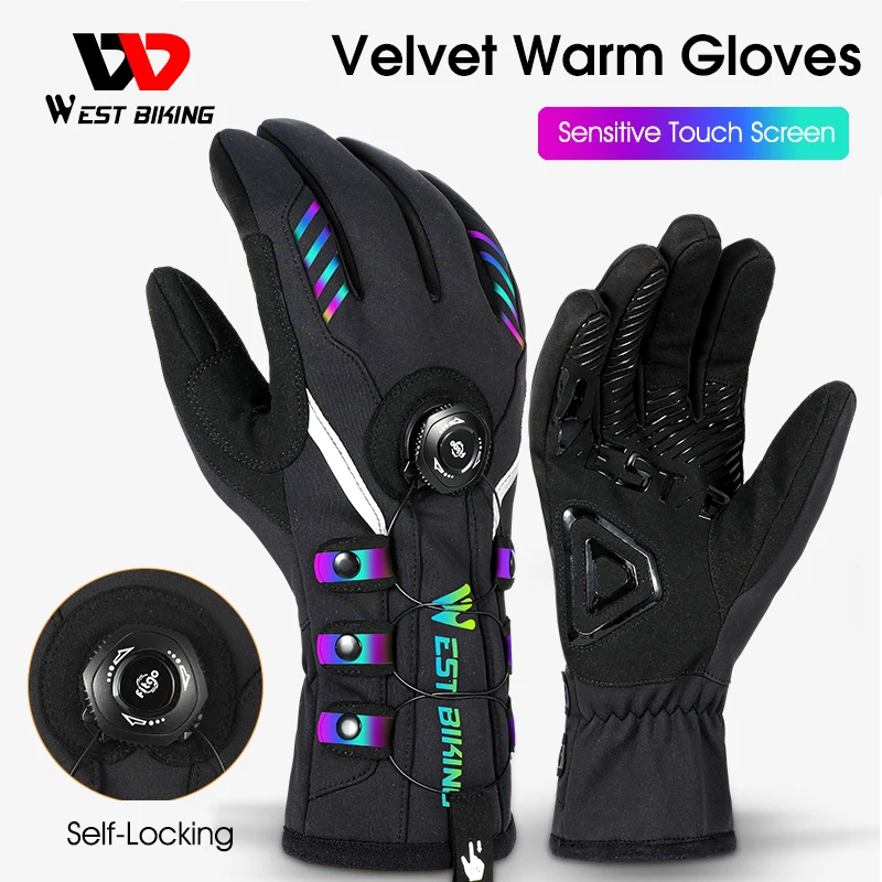 WEST BIKING Winter Gloves Men's Mittens Warm Reflective Adjustable Self-locking Touch Screen MTB Bike Ski Sport Bicycle Gloves
WEST BIKING Winter Gloves Men's Mittens Warm Reflective Adjustable Self-locking Touch Screen MTB Bike Ski Sport Bicycle Gloves