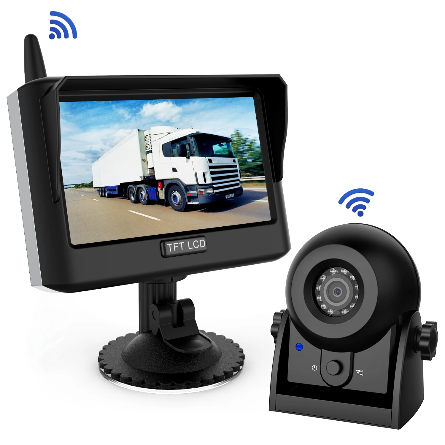 WiFi Car Wireless Reversing Camera Set 4.3” Monitor IP68 waterproof Backup Camera with infrared night vision for Trucks Trailers
WiFi Car Wireless Reversing Camera Set 4.3” Monitor IP68 waterproof Backup Camera with infrared night vision for Trucks Trailers
