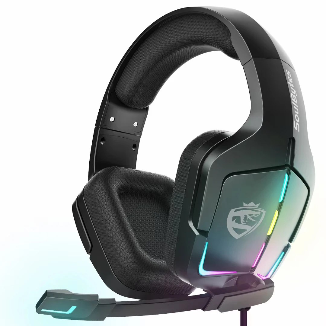 Проводные Игровые наушники RBG светильник Heavy Bass для PS4 PS5, удобные черные наушники с микрофоном
Проводные Игровые наушники RBG светильник Heavy Bass для PS4 PS5, удобные черные наушники с микрофоном