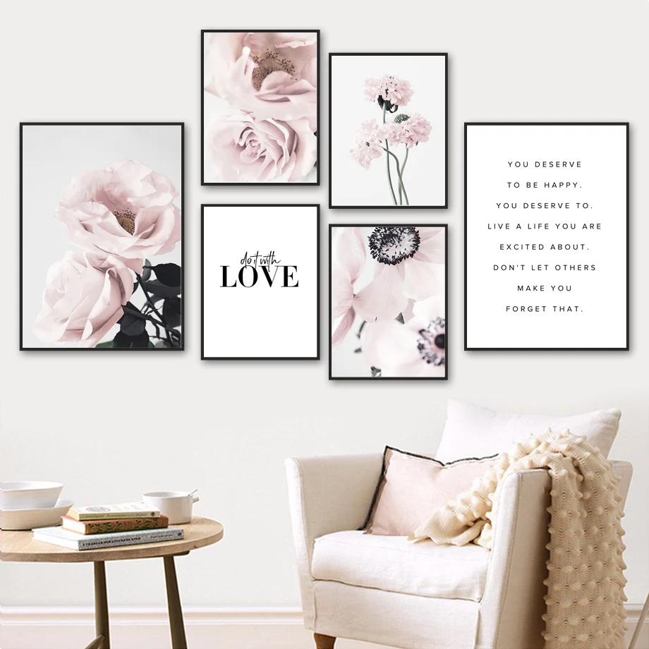 Pink Scabiosa Peony Poppies Rose Quote Wall Art Canvas Painting Nordic Posters And Prints Wall Pictures For Living Room Decor
Pink Scabiosa Peony Poppies Rose Quote Wall Art Canvas Painting Nordic Posters And Prints Wall Pictures For Living Room Decor
