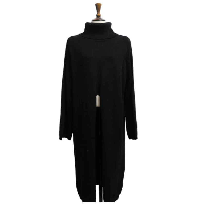 Korean Chic Lightly Mature Special-Interest Design Turtleneck Pullover Loose Casual Slit Overknee Long Knitwear Sweater
Korean Chic Lightly Mature Special-Interest Design Turtleneck Pullover Loose Casual Slit Overknee Long Knitwear Sweater