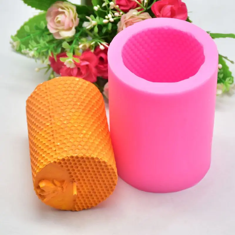 3D Cylinder Bee Honeycomb Silicone Candle Mold Soap Clay Making DIY Cake tool E56C
3D Cylinder Bee Honeycomb Silicone Candle Mold Soap Clay Making DIY Cake tool E56C
