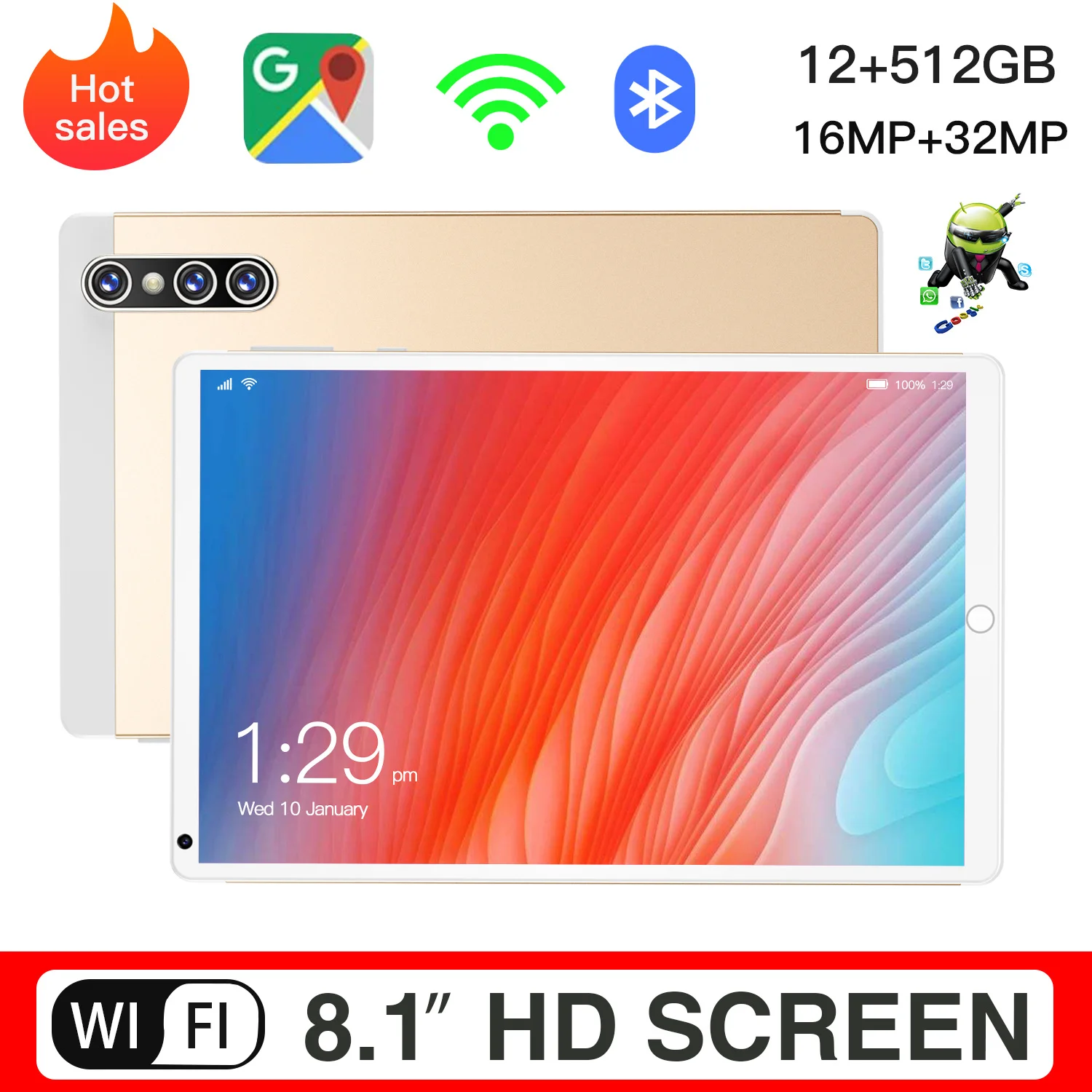 8.1" Android11.0 Y85 Tablet 10 Core 12GB RAM 512GB ROM High Quality 5G Network Tablets PC Dual SIM Type-C Xiao Mini Tablets Pc
8.1" Android11.0 Y85 Tablet 10 Core 12GB RAM 512GB ROM High Quality 5G Network Tablets PC Dual SIM Type-C Xiao Mini Tablets Pc