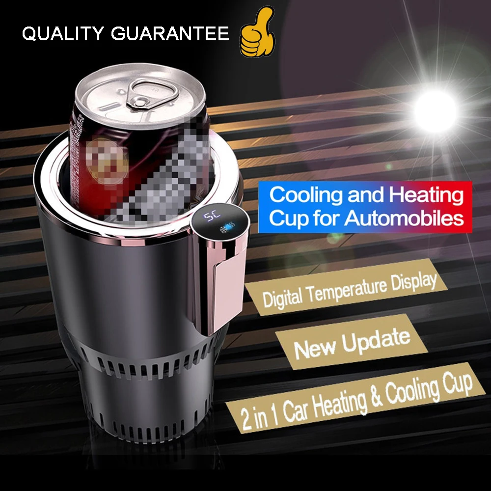 

2-in-1 DC 12V Car Heating Cooling Cup Car Office Cup Warmer Cooler Smart Car Cup Mug Holder Tumbler Cooling Beverage Drinks Cans