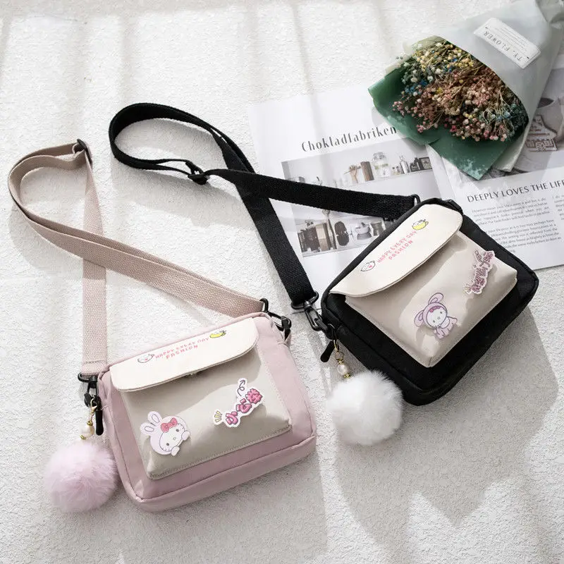 Oxford Cloth New Style Girl Cute Small Fresh Straddle Bag Trend All Kinds of Students' Single Shoulder Bag
Oxford Cloth New Style Girl Cute Small Fresh Straddle Bag Trend All Kinds of Students' Single Shoulder Bag