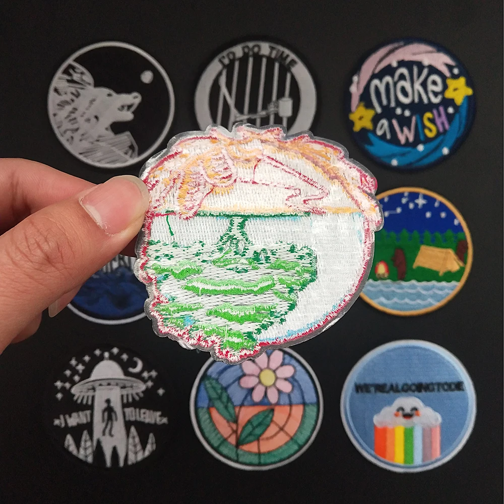 Round Wolf Embroidery Patches Iron On Patch Embroidered Patchs Badge Appliques For Clothing Stickers Backpack Bags
Round Wolf Embroidery Patches Iron On Patch Embroidered Patchs Badge Appliques For Clothing Stickers Backpack Bags