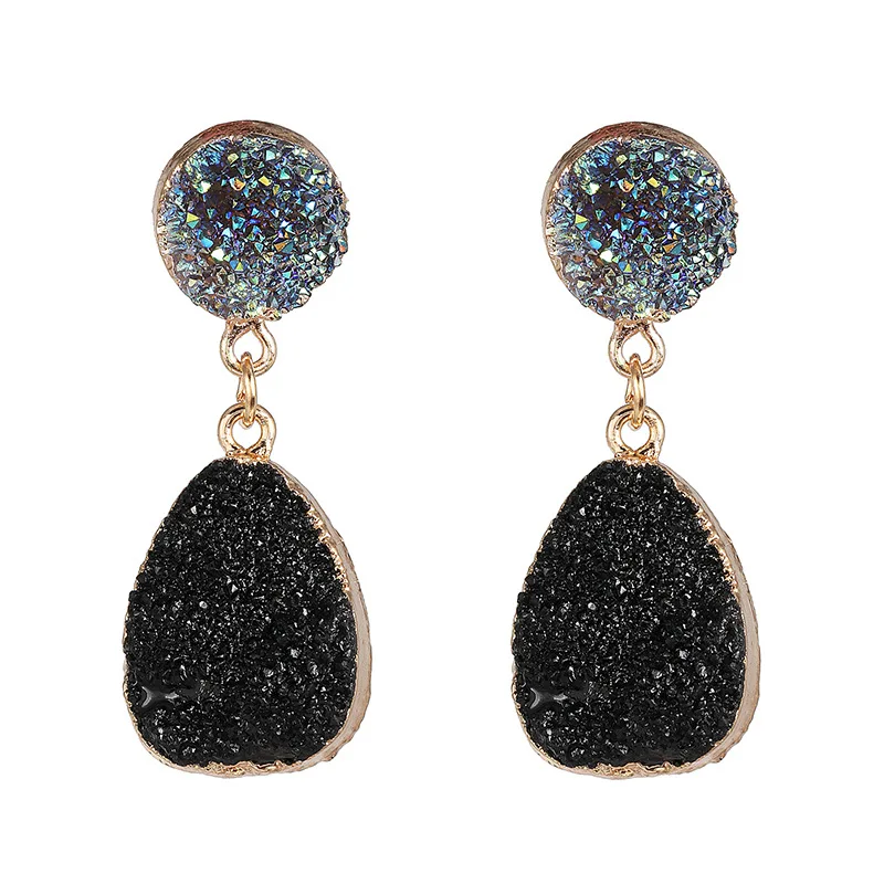 2019 New Bohemian Green Druzy Resin Stone ZA Clip on Earrings No Pierced for Women Jewelry Drusy Ear Clips Eardrop Long Earrings
2019 New Bohemian Green Druzy Resin Stone ZA Clip on Earrings No Pierced for Women Jewelry Drusy Ear Clips Eardrop Long Earrings