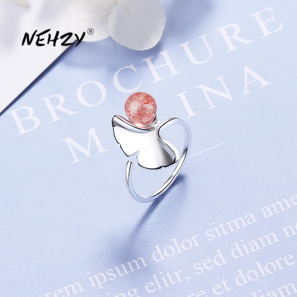 NEHZY 925 sterling silver new woman fashion jewelry high quality pink crystal agate leaf simple ring size adjustable ring
NEHZY 925 sterling silver new woman fashion jewelry high quality pink crystal agate leaf simple ring size adjustable ring