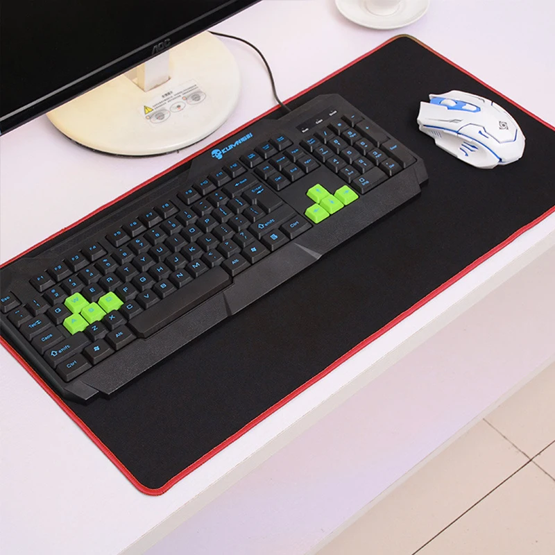 Large Mouse pad Pure Black Gaming Colorful Lockedge Mouse Mat Keyboard Mat Table Mat Desk Mat For Notebook Laptop Gamer Mousepad
Large Mouse pad Pure Black Gaming Colorful Lockedge Mouse Mat Keyboard Mat Table Mat Desk Mat For Notebook Laptop Gamer Mousepad