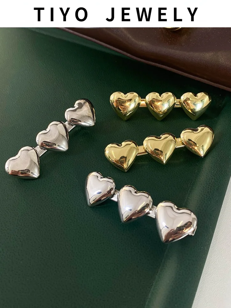 Metal Heart Hair Clips Pin For Women Fashion Golden Silvery Color Barrettes Headwear Girls Head Top Clip Hair Accessories Gifts
Metal Heart Hair Clips Pin For Women Fashion Golden Silvery Color Barrettes Headwear Girls Head Top Clip Hair Accessories Gifts