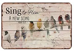 8 X 12 Novelty Funny Sign Birds Sing Song Vintage Metal Tin Sign Wall Sign Plaque Poster for Home Bathroom and Cafe Bar Pu
8 X 12 Novelty Funny Sign Birds Sing Song Vintage Metal Tin Sign Wall Sign Plaque Poster for Home Bathroom and Cafe Bar Pu