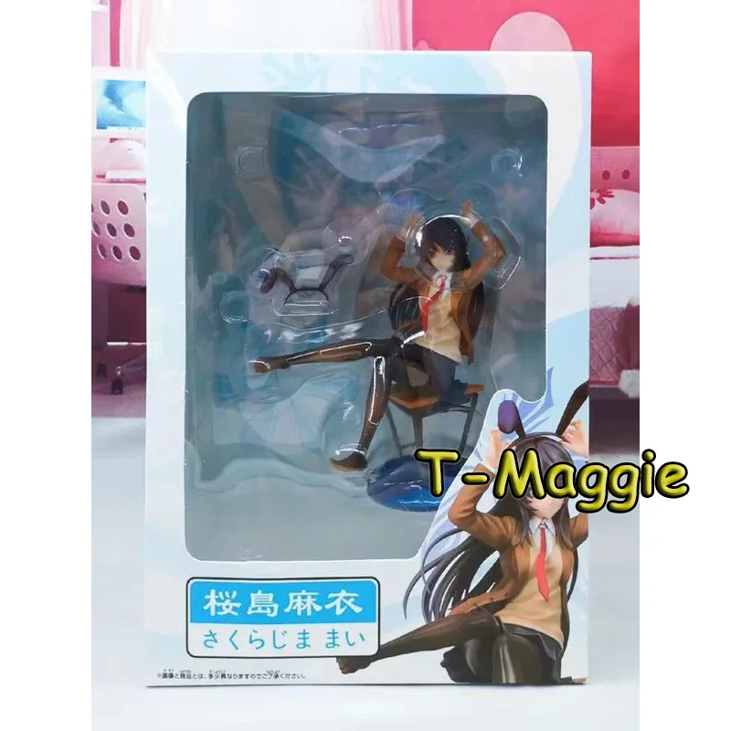 Rascal Junior Series Sakurajima Mai Sitting In A Chair PVC Action Figure Static Collection Ornaments Model Doll Toys Gift 20CM
Rascal Junior Series Sakurajima Mai Sitting In A Chair PVC Action Figure Static Collection Ornaments Model Doll Toys Gift 20CM