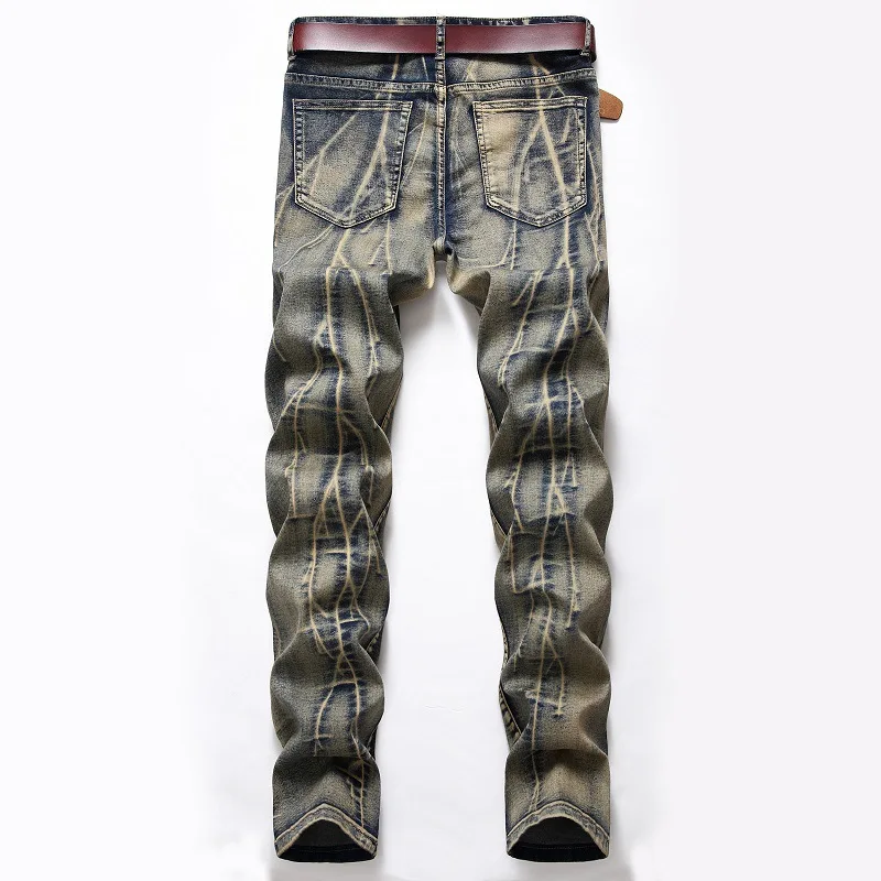 Men's Elastic Light Color Jeans Men's European Foreign Trade Amazon Straight Nostalgic White Men's Pants
Men's Elastic Light Color Jeans Men's European Foreign Trade Amazon Straight Nostalgic White Men's Pants