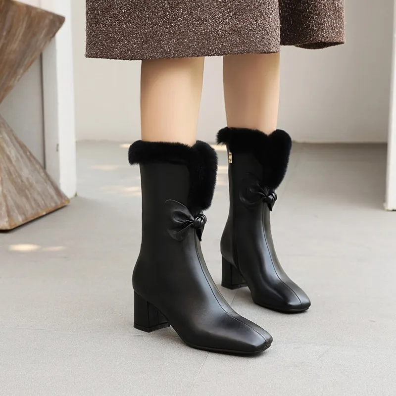 Plus Size Square head bow boots boots women woman winter boots women women shoes botas
Plus Size Square head bow boots boots women woman winter boots women women shoes botas