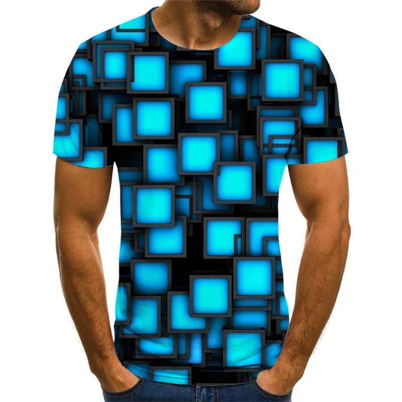 Summer 3D T-shirt Black Square Geometric Square Men's Short Sleeve Fun Graphic Print T-shirt Male Hip Hop Short Sleeve 3D
Summer 3D T-shirt Black Square Geometric Square Men's Short Sleeve Fun Graphic Print T-shirt Male Hip Hop Short Sleeve 3D
