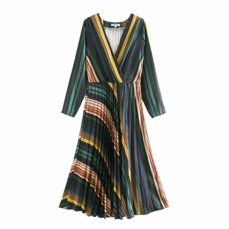 VomVoa 2020 Новое весеннее пляжное платье с длинным рукавом в стиле бохо женское