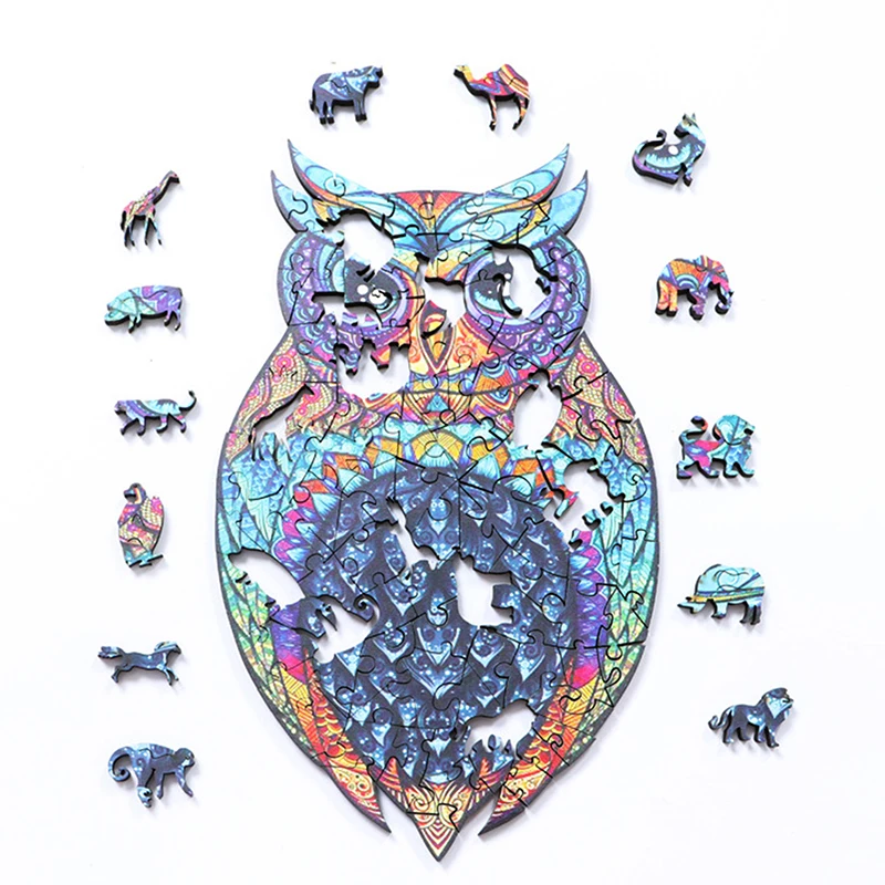 Owl Jigsaw Puzzles Unique Wooden Animal Mysterious 3D Puzzle Gift Adults Kids Educational Puzzles Fabulous Interactive Puzzle
Owl Jigsaw Puzzles Unique Wooden Animal Mysterious 3D Puzzle Gift Adults Kids Educational Puzzles Fabulous Interactive Puzzle