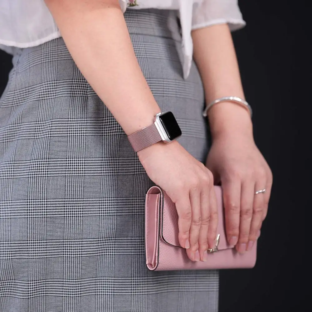 Milanese Watchband for Apple Watch 38mm 42mm 44mm 40mm Stainless Steel Women Men Bracelet Band Strap for iWatch 3 4 5 6 SE
Milanese Watchband for Apple Watch 38mm 42mm 44mm 40mm Stainless Steel Women Men Bracelet Band Strap for iWatch 3 4 5 6 SE
