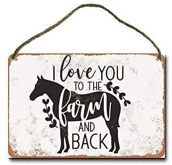 Metal Sign 8x12 Inch I Love You to The Farm and Back Wall Decor Hanging Sign
Metal Sign 8x12 Inch I Love You to The Farm and Back Wall Decor Hanging Sign