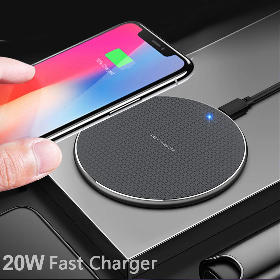 20W Wireless Charger for iPhone 11 Xs Max X XR 8 Plus 10W Fast Charging Pad for Ulefone Doogee Samsung Note 9 Note 8 S10 Plus
20W Wireless Charger for iPhone 11 Xs Max X XR 8 Plus 10W Fast Charging Pad for Ulefone Doogee Samsung Note 9 Note 8 S10 Plus