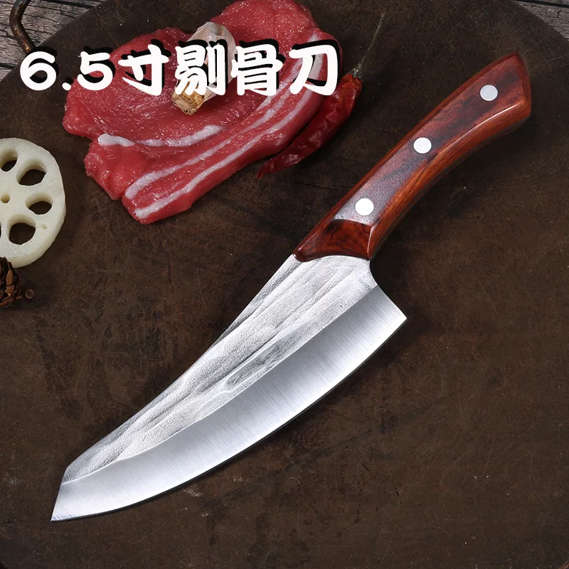 Кухонный нож с косточками 6,5 дюйма, ножи мясника, нож для нарезки мяса, овощей, многофункциональный нож, уличный нож с полной ручкой
Кухонный нож с косточками 6,5 дюйма, ножи мясника, нож для нарезки мяса, овощей, многофункциональный нож, уличный нож с полной ручкой