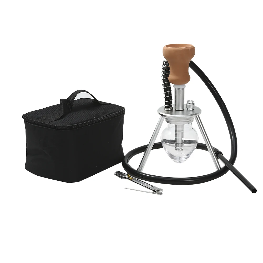 Portable Glass Hookah Metal tripod Hookah pipe Shisha Set With Handbag Ceramic Bowl Hookah Hose tips Accessories
Portable Glass Hookah Metal tripod Hookah pipe Shisha Set With Handbag Ceramic Bowl Hookah Hose tips Accessories
