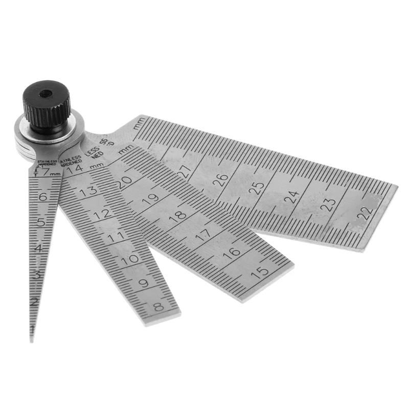 0mm-29mm Hole Measuring Taper Gauge Ruler Depth Inspecting Tool 80mm