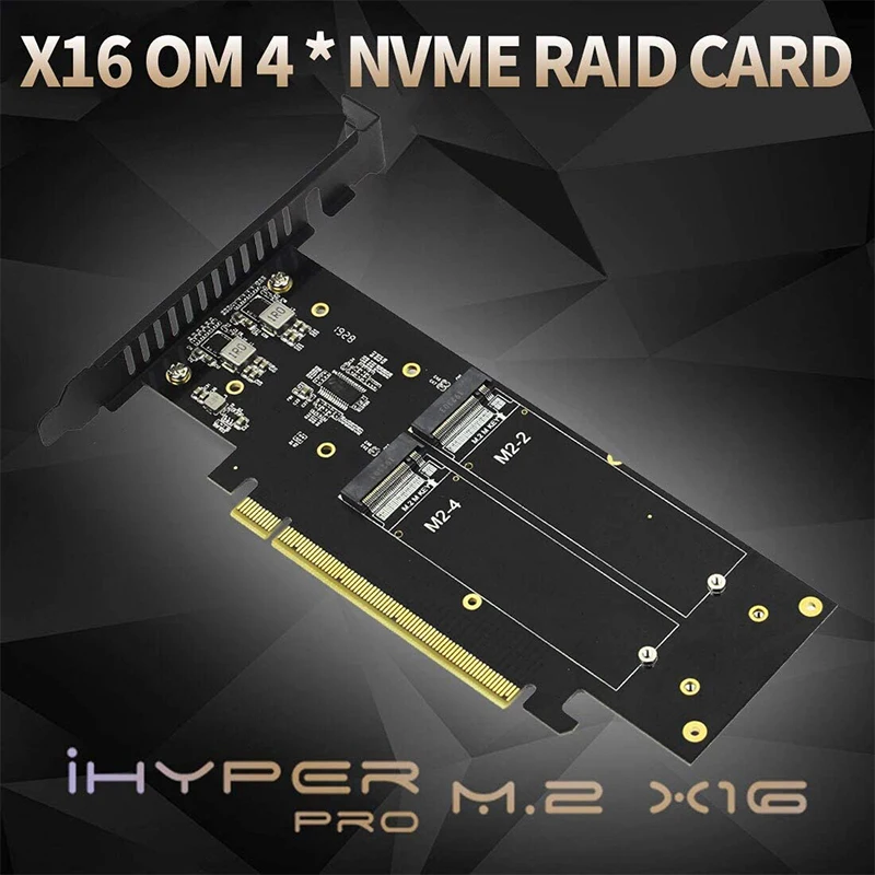 JEYI IHyper-Pro M.2 X16 TO 4X NVME PCIE3.0 GEN3 X16 TO 4XNVME RAID CARD PCI-E VROC CARD RAID M.2X16 M2X16 4XX4 NVMEx4 RAID
JEYI IHyper-Pro M.2 X16 TO 4X NVME PCIE3.0 GEN3 X16 TO 4XNVME RAID CARD PCI-E VROC CARD RAID M.2X16 M2X16 4XX4 NVMEx4 RAID
