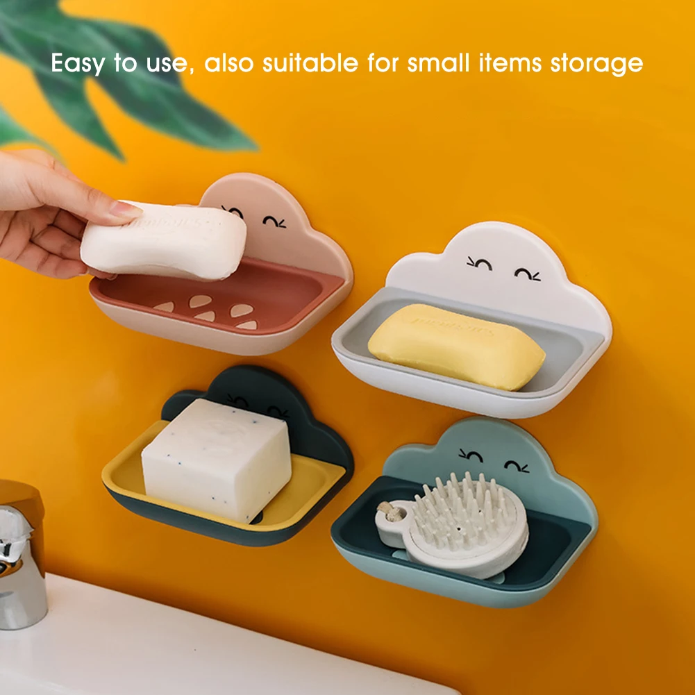 Bathroom Draining Rack Soap Holder Soap Saver New Colorful Portable Soap Rack Double-Layered Punch-Free Soap Box 1PC
Bathroom Draining Rack Soap Holder Soap Saver New Colorful Portable Soap Rack Double-Layered Punch-Free Soap Box 1PC