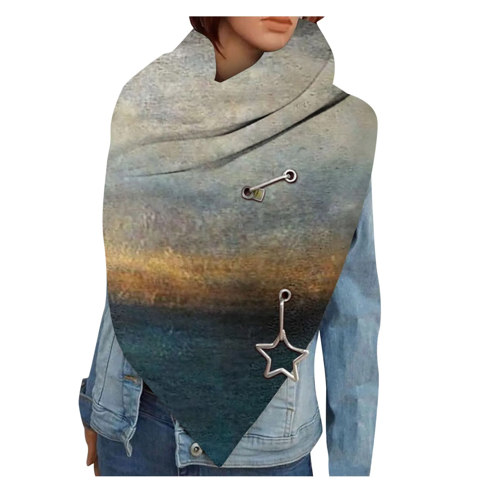 Ladies Button Wool Landscape Print Bib Winter Scarf Casual Warm Scarves Shawls Scarf Women Outdoor Retro
Ladies Button Wool Landscape Print Bib Winter Scarf Casual Warm Scarves Shawls Scarf Women Outdoor Retro