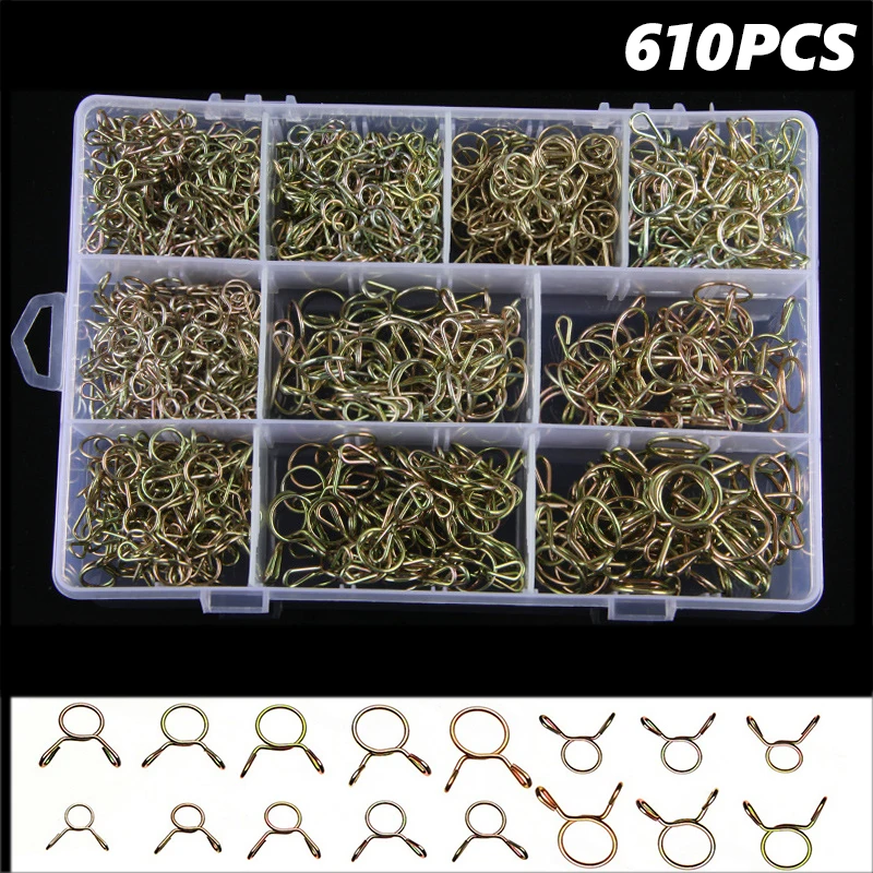 610Pcs Fuel Line Hose Tubing Spring Clip kit Oil Pipe Air Tube Clamps Set clamps for woodworking woodworking clamps
610Pcs Fuel Line Hose Tubing Spring Clip kit Oil Pipe Air Tube Clamps Set clamps for woodworking woodworking clamps
