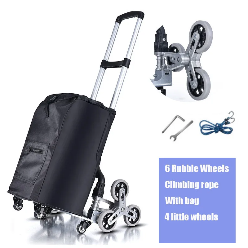 150KG All Terrain Stair Climbing Cart Hand Truck With Bungee Cord Folding Trolley For Upstairs Cargo With Bag Foldable Hand Sack
150KG All Terrain Stair Climbing Cart Hand Truck With Bungee Cord Folding Trolley For Upstairs Cargo With Bag Foldable Hand Sack