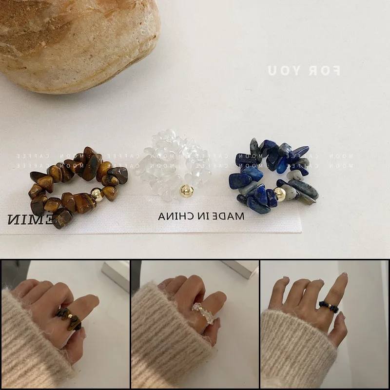Bohemian Handmade Natural Stone Ring For Women Bead String Multicolor Elastic Rope Party Gift Adjustable Ring Fashion Jewelry
Bohemian Handmade Natural Stone Ring For Women Bead String Multicolor Elastic Rope Party Gift Adjustable Ring Fashion Jewelry