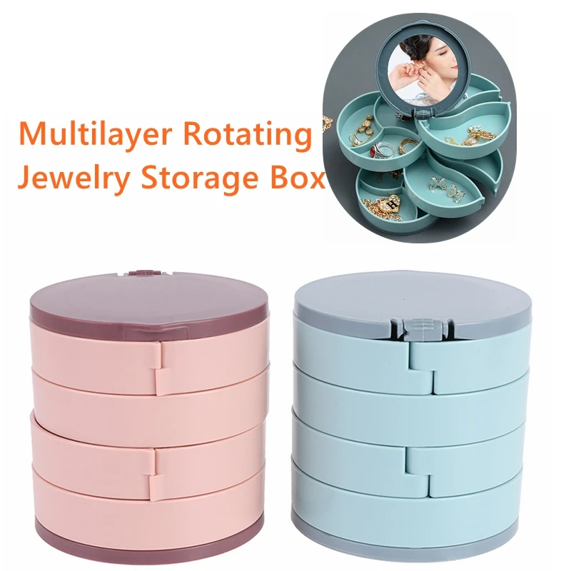 Новый многослойный вращающийся ящик для хранения ювелирных изделий серьги кольцо ящик для хранения с зеркалом 
Новый многослойный вращающийся ящик для хранения ювелирных изделий серьги кольцо ящик для хранения с зеркалом