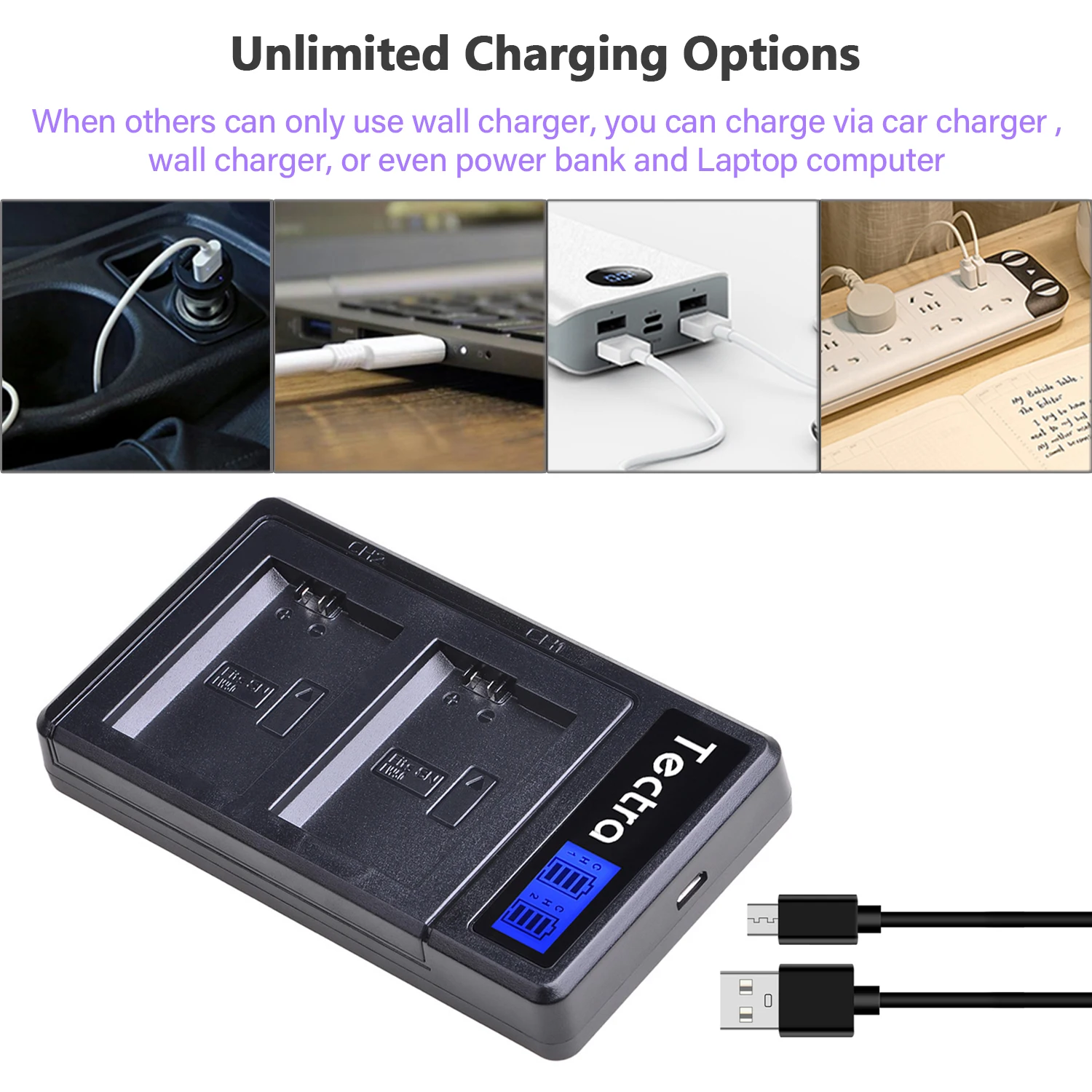 Аккумуляторная батарея 2160 мАч NP-FW50 NP FW50 + двойное зарядное устройство USB со