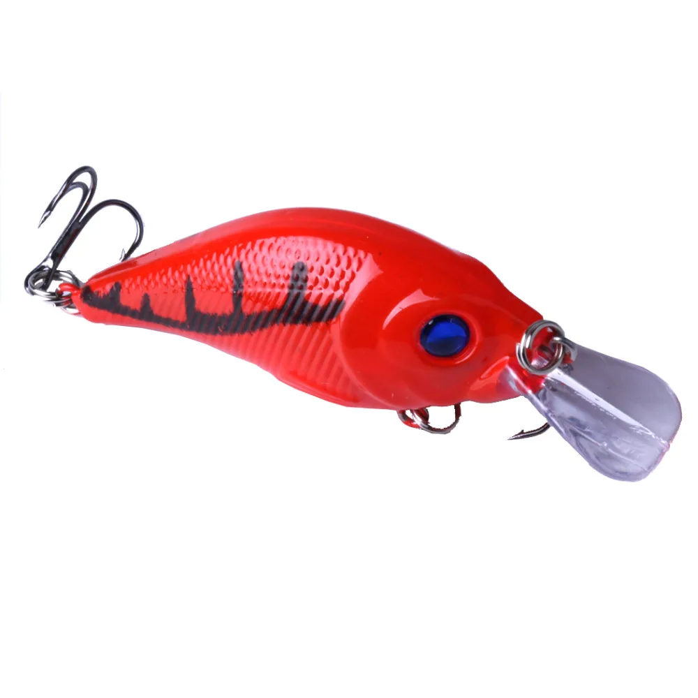 

1pcs 7.5cm 10g Hard VIB Lures Fishing Minnow Bait Treble Hooks Sinking Crankbait Wobblers Fishing Tackle 3D Eyes