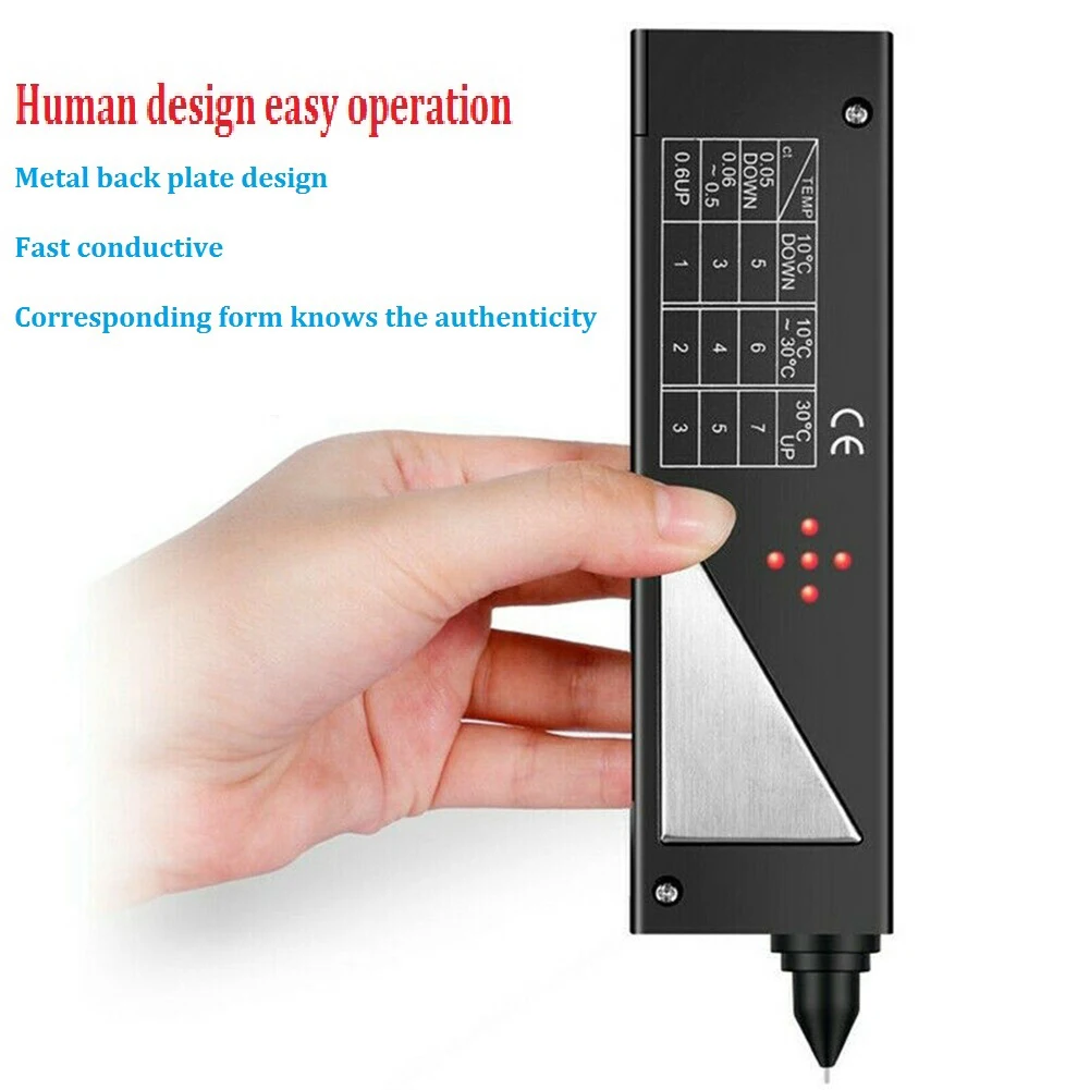 Gold/Silver/Diamond Diamond Tester tool Accurate tester Digital Electronic Tester Gauge Tester
Gold/Silver/Diamond Diamond Tester tool Accurate tester Digital Electronic Tester Gauge Tester