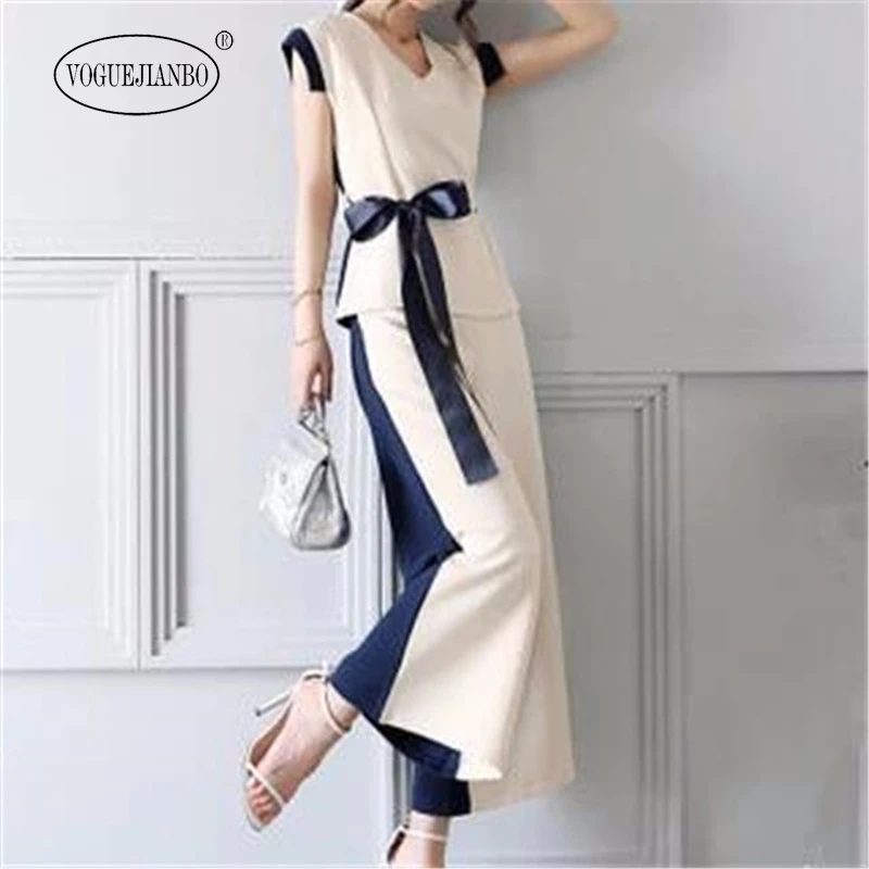 2020 wide-leg pants suit female summer new ladies temperament lady fashion v-neck sleeveless nine-point pants two-piece suit
2020 wide-leg pants suit female summer new ladies temperament lady fashion v-neck sleeveless nine-point pants two-piece suit