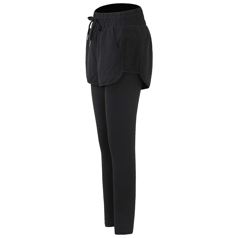 Spring New High Waist Slim Yoga Pants Women's Fake Two Piece Quick Dry Pocket Running Pants Elastic Training Fitness Pants
Spring New High Waist Slim Yoga Pants Women's Fake Two Piece Quick Dry Pocket Running Pants Elastic Training Fitness Pants