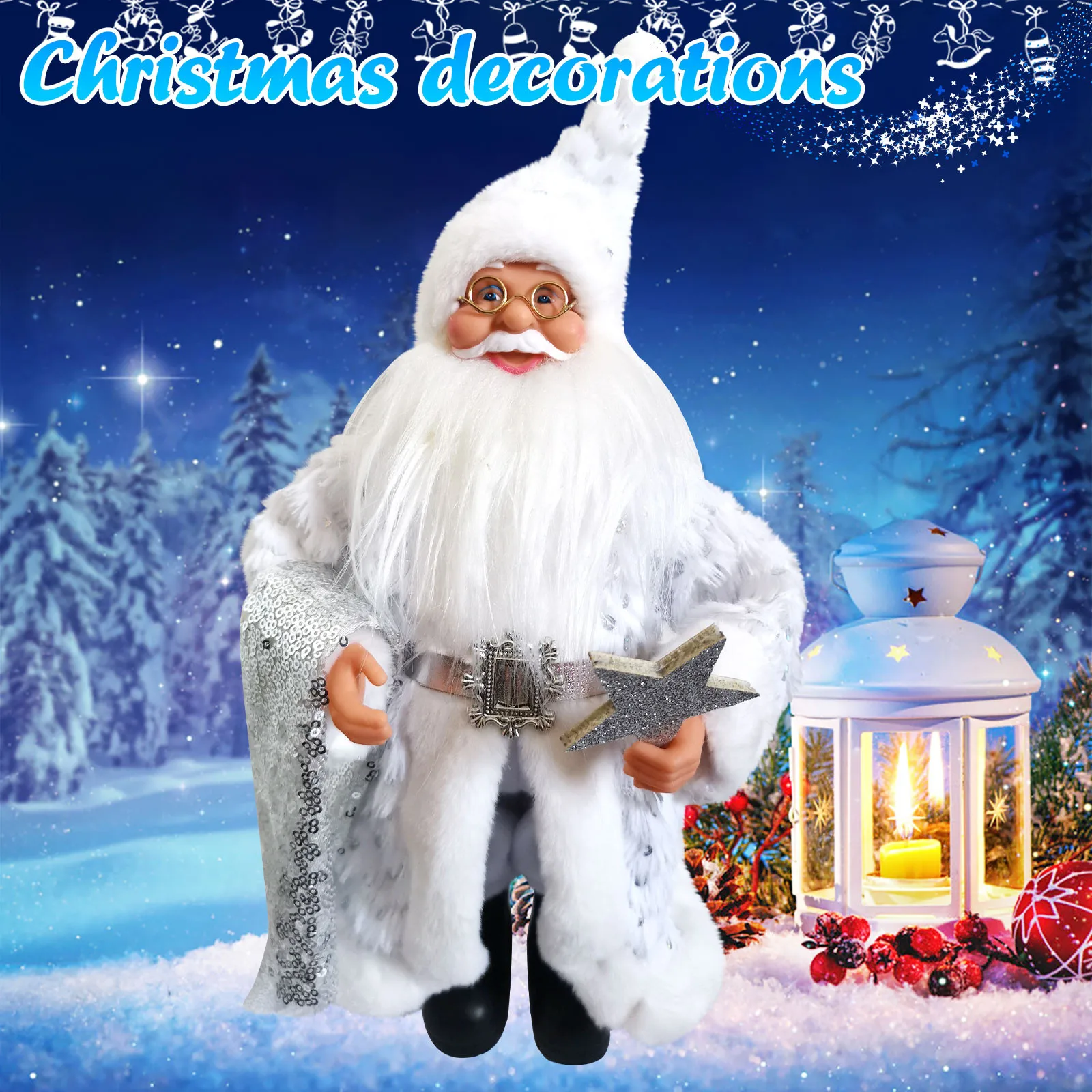 Christmas Santa Claus Snowman Doll 30cm ornament Child Gift Toy Table pendant New Year Christmas Tree Decoration For Home #40
Christmas Santa Claus Snowman Doll 30cm ornament Child Gift Toy Table pendant New Year Christmas Tree Decoration For Home #40