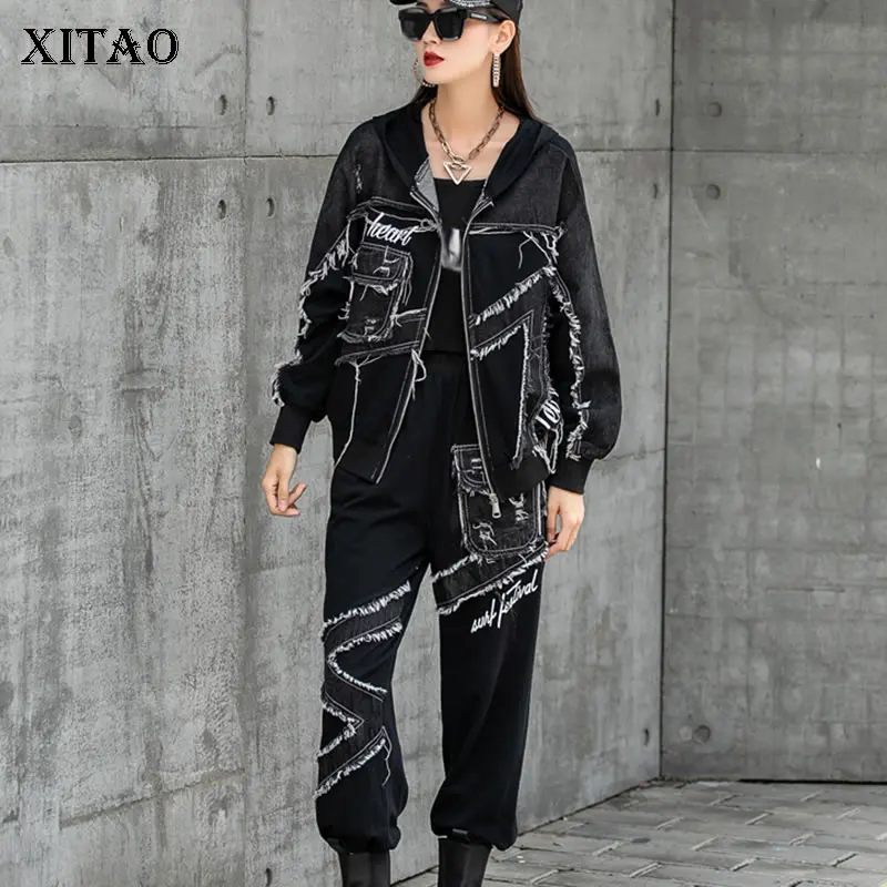 XITAO Patchwork Letter Zipper Pants Set Women 2021 Autumn Casual Fashion New Style Temperament All Match Women Clothes GWJ0251
XITAO Patchwork Letter Zipper Pants Set Women 2021 Autumn Casual Fashion New Style Temperament All Match Women Clothes GWJ0251