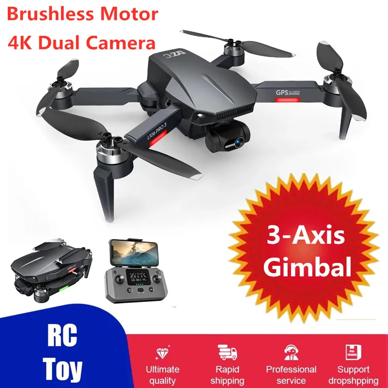 Profesional GPS RC Drone 4K Hd Dual 3-Axis Gimbal ESC Camera Brushless Motor 5G Remote Control Quadcopter VS SG906 Max S608 Pro
Profesional GPS RC Drone 4K Hd Dual 3-Axis Gimbal ESC Camera Brushless Motor 5G Remote Control Quadcopter VS SG906 Max S608 Pro
