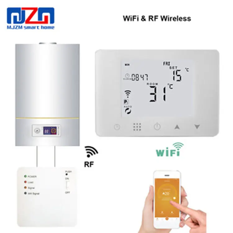 MJZM BGL09RF-WiFi smart digital floor heating wifi remote control thermostat with wireless temperature sensor
MJZM BGL09RF-WiFi smart digital floor heating wifi remote control thermostat with wireless temperature sensor