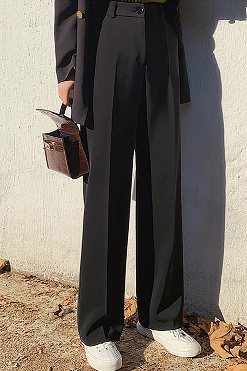 2021 New Wide-Leg Suit Pants Women's Baggy Straight Trousers High Waist Drape Mop Pants All-Matching Casual Long Pants
2021 New Wide-Leg Suit Pants Women's Baggy Straight Trousers High Waist Drape Mop Pants All-Matching Casual Long Pants