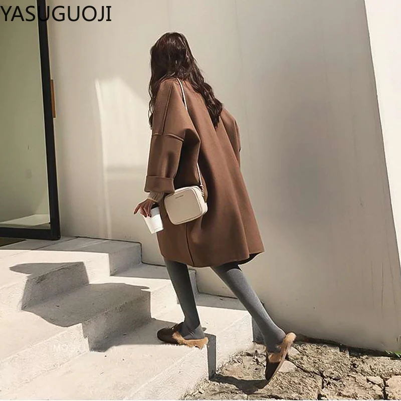 YASUGUOJI Winter Coat Women 2020 Elegant Wool Warm Long Coat Plus Size High Quality Pockets Camel Woolen Cloak Loose Overoat
YASUGUOJI Winter Coat Women 2020 Elegant Wool Warm Long Coat Plus Size High Quality Pockets Camel Woolen Cloak Loose Overoat