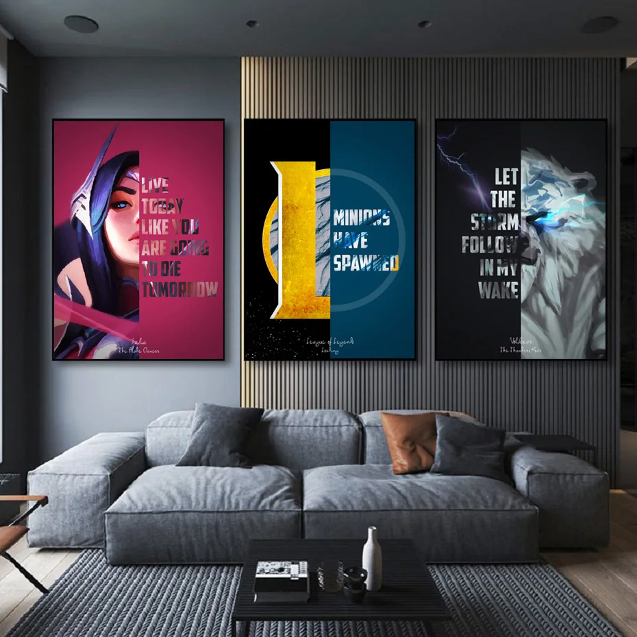 League of Legends Anime Game Character Poster English Statement Canvas Painting Living Room Children's Room Dormitory Home Decor
League of Legends Anime Game Character Poster English Statement Canvas Painting Living Room Children's Room Dormitory Home Decor