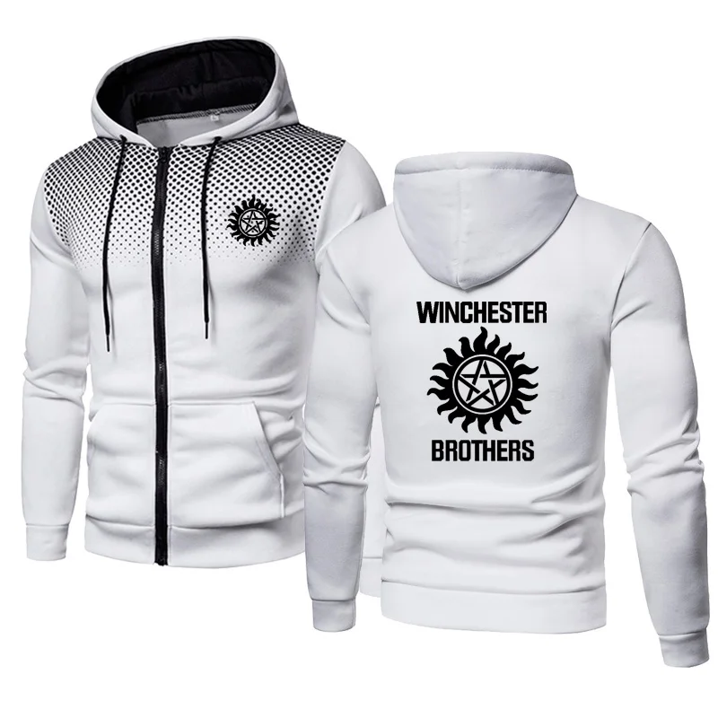 Casual Spring Autumn Jacket Winchester Brothers Printing Dots Men's Zip Jacket High Quality Cotton Men's casual wear
Casual Spring Autumn Jacket Winchester Brothers Printing Dots Men's Zip Jacket High Quality Cotton Men's casual wear