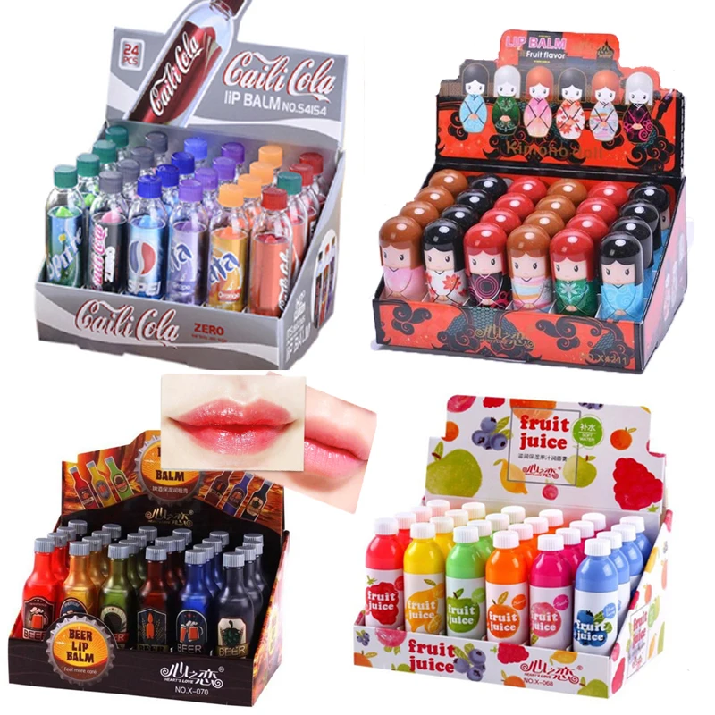 Moisturizing Fruit Lip Balm Beauty Makeup Colorless Kawaii Lipstick Lasting Remove Dead Skin Lip Lines 24PCS x 4 Lot Wholesale
Moisturizing Fruit Lip Balm Beauty Makeup Colorless Kawaii Lipstick Lasting Remove Dead Skin Lip Lines 24PCS x 4 Lot Wholesale